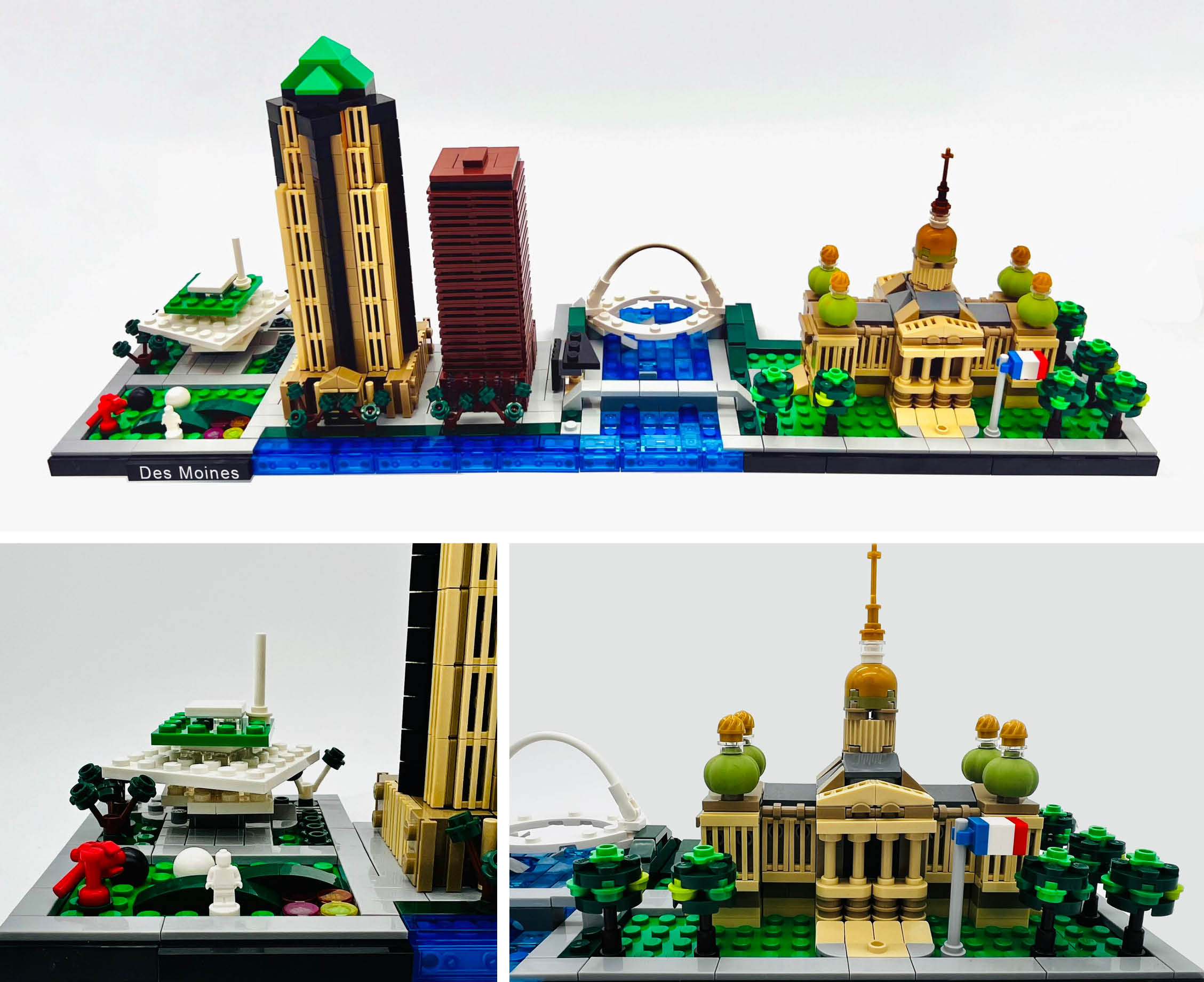 DSM in Legos: Local architect designs, builds Des Moines skyline Lego set